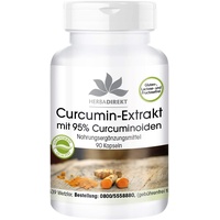 Curcuma (Kurkuma) Kapseln - Curcumin Extrakt mit schwarzem Pfeffer - 1425mg Curcuminoide pro Tagesdosis - hochdosiert - vegan - 90 Kapseln | HERBADIREKT by Warnke Vitalstoffe