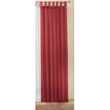 Gardinenbox Schlaufenschal Gardine Uni transparent Voile, 175x140, Bordeaux, 61175