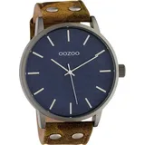 Oozoo Herren Armbanduhr Timepieces Analog Leder camouflage gelb D2UOC10461