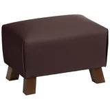 58 aufm Kessel Polsterhocker Kaylah Leder rot