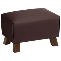 58 aufm Kessel Polsterhocker Kaylah Leder rot