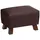 58 aufm Kessel Polsterhocker Kaylah Leder rot