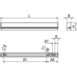 RIDI Homelight LED-Lichtleiste (VLDF-F124NDWS170B840) Stahl
