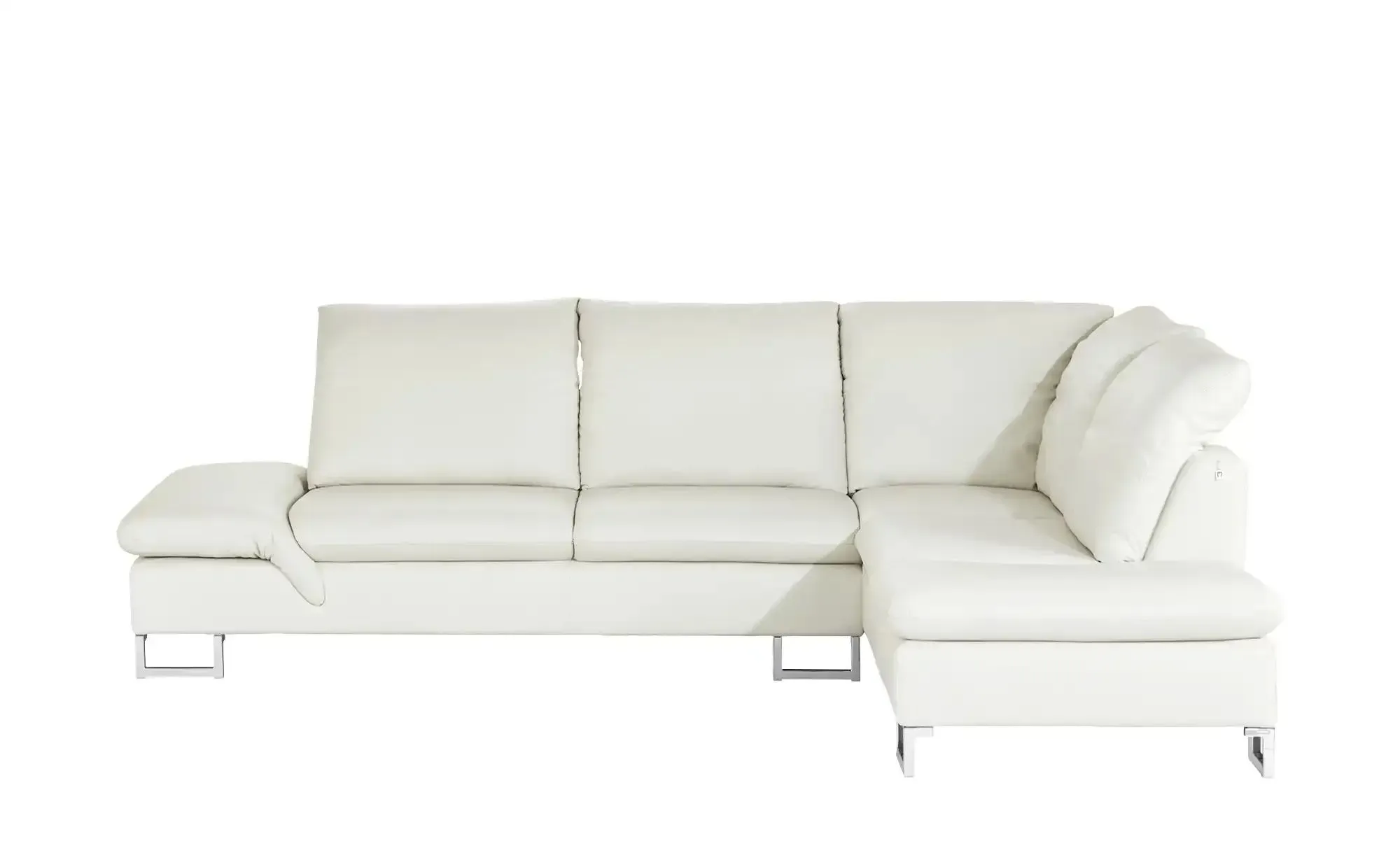 W.SCHILLIG Ledersofa  Saraa , creme , Maße (cm): B: 314 H: 86 T: 198.0