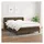 vidaXL Boxspringbett mit Matratze Dunkelbraun 140x200 cm Stoff