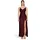 Vera Mont Abendkleid mit Seitenschlitzen Dunkelrot 42