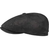 Stetson Hatteras Schirmmütze Vintageleder Herren Sommer Winter schwarz M (56-57 cm) - M