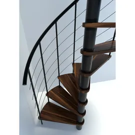 Minka Spindeltreppe Venezia Smart 38 305,5 cm Edelstahl/Holz/PVC/Stahl