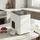 Homcom Eiswürfelmaschine, 12 kg 24 Std., 9 Eiswürfel in 7 Minuten, 2 Größen - Weiß