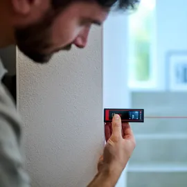 Einhell Laser Entfernungsmesser TC-LD 30 R (30 m max. Messbereich, Messmodi Distanz, Fläche, Volumen, Dauermessung, LCD-Display, Abschaltautomatik, ohne Batterien)