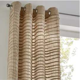 Heine Gardine HEINE HOME Gr. (1 grau (taupe), B:140cm H:145cm, Baumwolle, Polyester, Gardinen, Gardine
