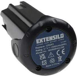 EXTENSILO Akku kompatibel mit Bostitch GF1564K Elektrowerkzeug, Akku-Schrauber, Stiftnagler (2500 mAh, Li-Ion, 3,6 v)