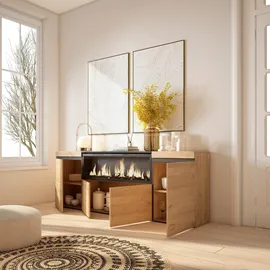 SKRAUT HOME Sideboard 210x35x75 beige