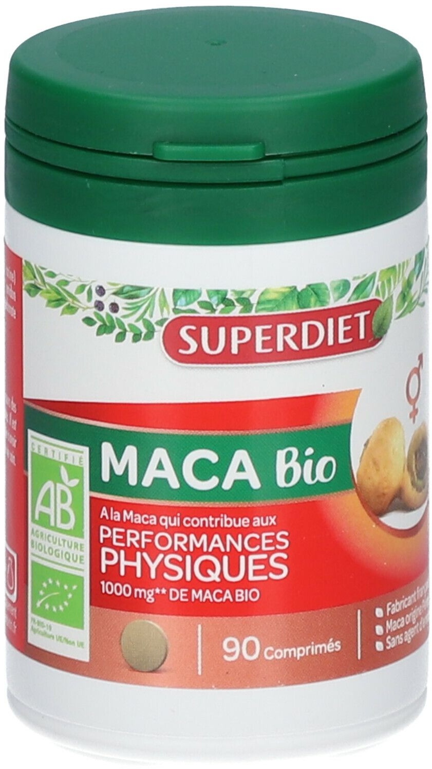 SUPERDIET Maca Bio Performances physiques 90 pc(s) comprimé(s)