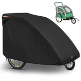 QZMVER Fahrradanhänger abdeckung,Faltgarage für fahrradanhänger,Universell Abdeckung für Fahrradanhänger Hundeanhänger Lastenanhänger-98*80*95cm