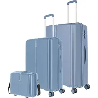 Travelite Vaka Koffer-Set 2-tlg. + Beautycase blaugrau