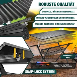 Kesser Campingtisch faltbar Schwarz