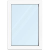 Fenster 70x100 cm, Kunststoff Profil aluplast IDEAL® 4000, Weiß, 700x1000 mm, einteilig festverglast, 2-fach Verglasung, individuell konfigurieren