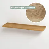 holz4home Wandregal 120 x 0 x 0 cm Eiche Natur