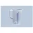 Hünersdorff Messkanne 2000 ml, PP, 2 Skalen geschlossener Griff, transparent