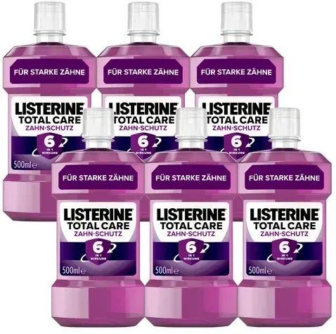 Listerine Mundspülung Total Care Zahnschutz Multipack