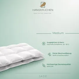 HANSKRUCHEN Jade Daunendecke 200x220 cm