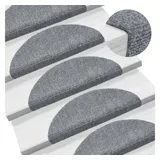 vidaXL Stufenmatte 56 x 17 cm Hellgrau