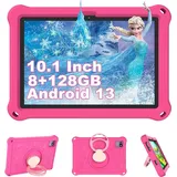 YUMBOT Kinder Tablet, 10 Zoll Kinder Tablet Android 13 8GB RAM 128GB ROM, Kindersicherung, 6000 mAh, WiFi, Bluetooth HD1280 x 800, Netflix, von 2 3...