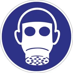 Gebotszeichen ASR A1.3/DIN EN ISO 7010 ( 9000477498 ) Atemschutz benutzen