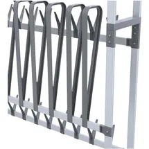 vidaXL Schuhregal 89 x 120 x 27 cm rollbar silberfarben