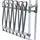 vidaXL Schuhregal 89 x 120 x 27 cm rollbar silberfarben