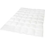Künsemüller Exclusiv Faserbettdecke warm 200 x 200 cm Daunen-Feeling durch modernste Fasertechnologie - Weiß
