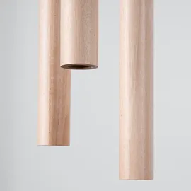 Sollux Lighting Pastelo 3-flg. 19,5 cm rund Holz