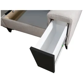 kaiser möbel Designer-Ecksofa mit Schlaffunktion und Bar GRECO III Avra Gelb Rechts