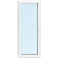 Fenster 80x200 cm, Kunststoff Profil aluplast IDEAL® 4000, Weiß, 800x2000 mm, einteilig festverglast, 2-fach Verglasung, individuell konfigurieren