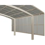 Ximax Carport Seitenwand 2 Module Edelstahl-Look 150 cm Sonderfertigung