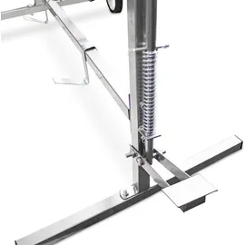 BITUXX Lackierständer Stahl 360° silber fahrbar 6-armig