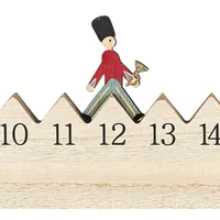 Ib laursen Adventskalender gehender Gardist 75 cm Holz Weihnachtskalender