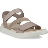 Damen FLOWT W Flat Sandal, Grey Rose METALLIC, 39 EU