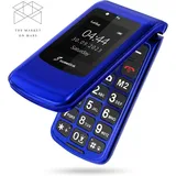 Sweetlink F2 Klapphandy Seniorenhandy Ohne Vertrag, Senioren Handy Große Tasten,