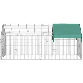 PawHut Freigehege 220 x 103 x 103 cm grün