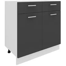 VCM Unterschrank Esilo 80 x 46 x 82 cm Grau