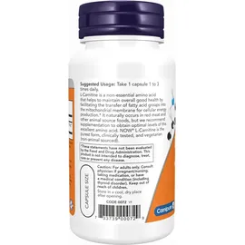 NOW Foods L-Carnitine 500 mg Kapseln 180 St.