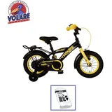 Kinderfahrrad Volare Thombike - 14 Zoll - Schwarz / Gelb - Inklusive WAYS Reifenreparaturset - Schwarz