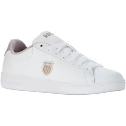 Sneaker K-SWISS "Court Shield", Gr. 38, weiß, Leder, sportlich, Schuhe