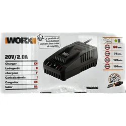 Worx WA3880 lithium, Akku Ladestation für Powershare Akkus – Akku Schnell-Lad...