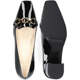 Henry Stevens Fay P55 Damen Gr. 40 (EU) - in schwarz, Lackleder, Schuhe Pumps, Damen Absatzschuh elegant handgefertigt, Lederschuh
