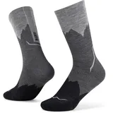Buff Lightweight Merino Wool Crew Socken Schwarz  S