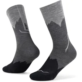 Buff Lightweight Merino Wool Crew Socken Schwarz  S