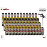 Brandschutzschaum B1 Bauschaum 36x750ml 1x Reiniger Schaum Montageschaum Pistole